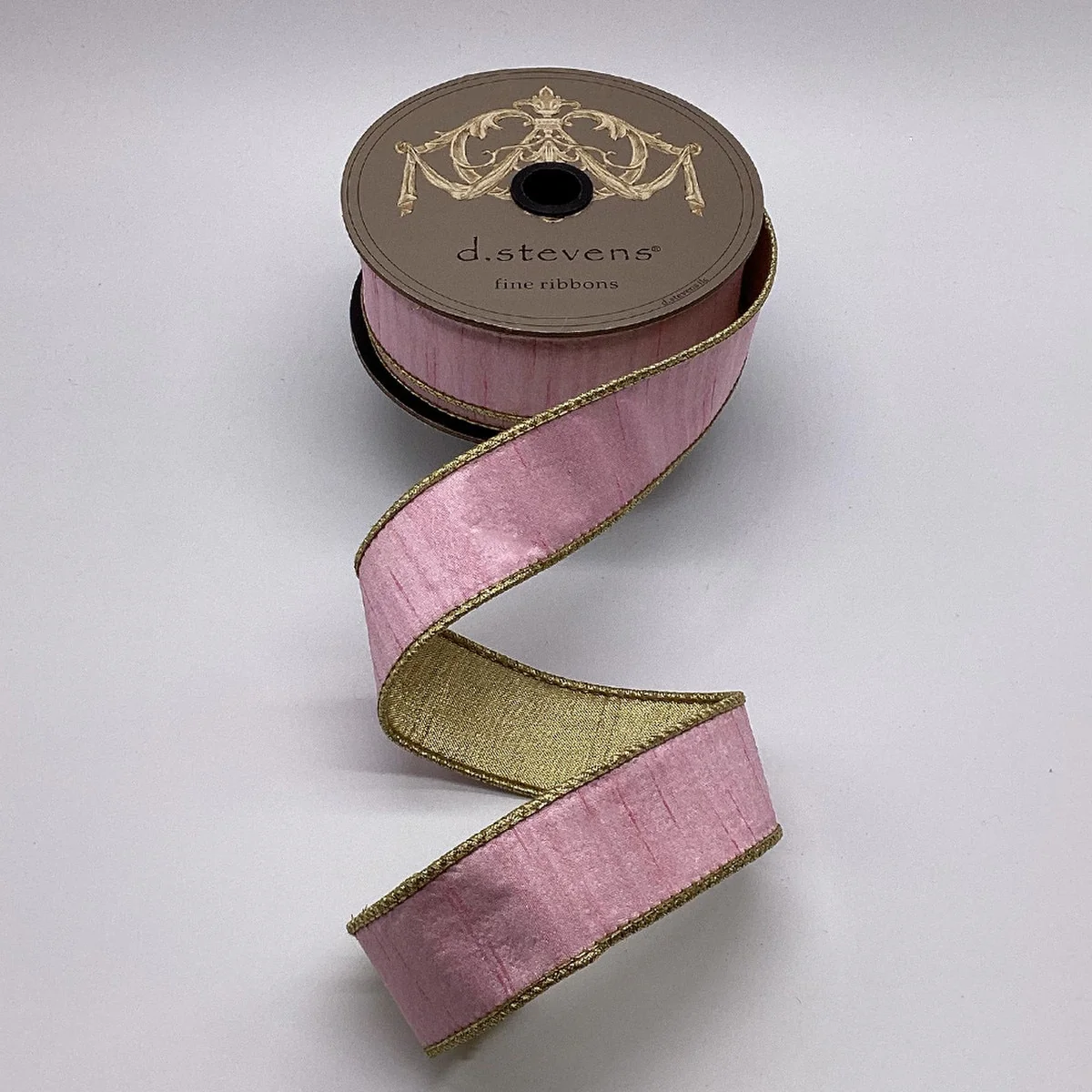 Slub Dupion Metallic Gold Back Ribbon - Image 5