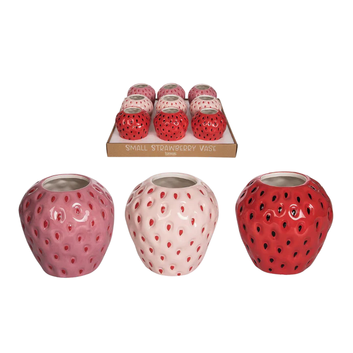 Sm Dol Strawberry Vase in Pdq - Sold Individually - Image 2