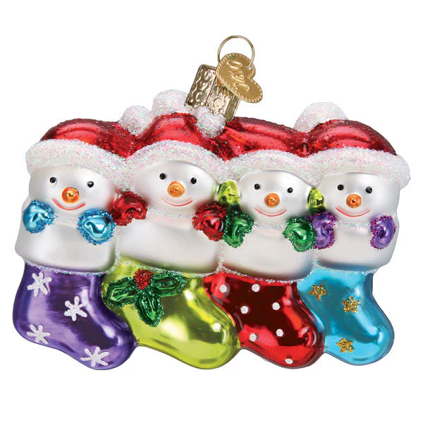 Snow Family Of 4 Ornament - Image 2