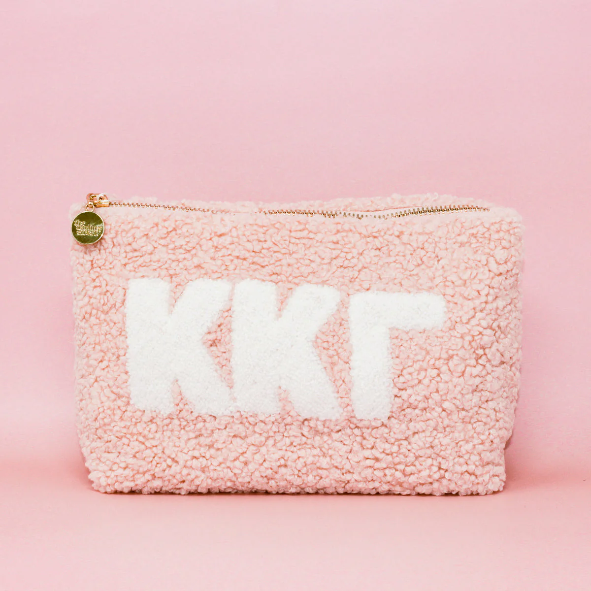 Sorority Teddy Letter Pouch Blush - Image 4