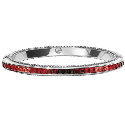 Spectrum Hinged Bangle - Red - Image 3