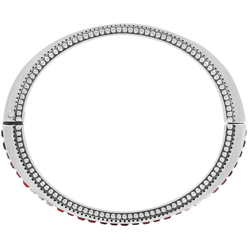 Spectrum Hinged Bangle - Red - Image 4