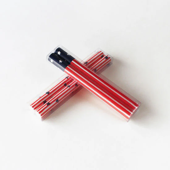 Star Spangled Taper Candle - SET OF 2 Candles-