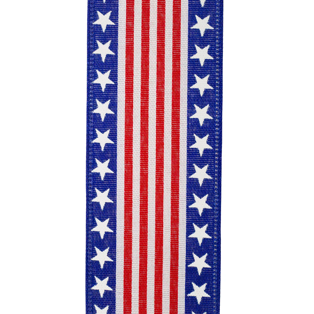 Stars and Stripes Continue Linen Wired Edge - Image 2