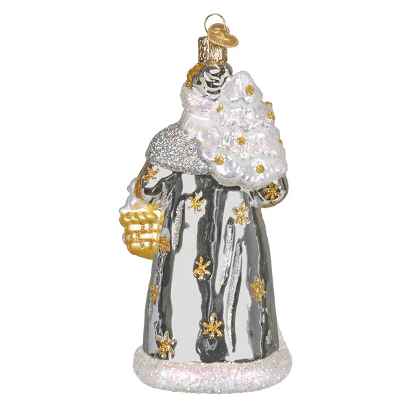Sterling Santa Ornament - Image 4