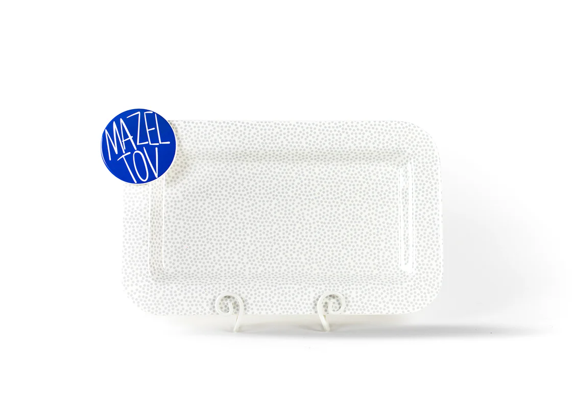 Stone Small Dot Mini Entertaining Rectangle Platter - Image 2