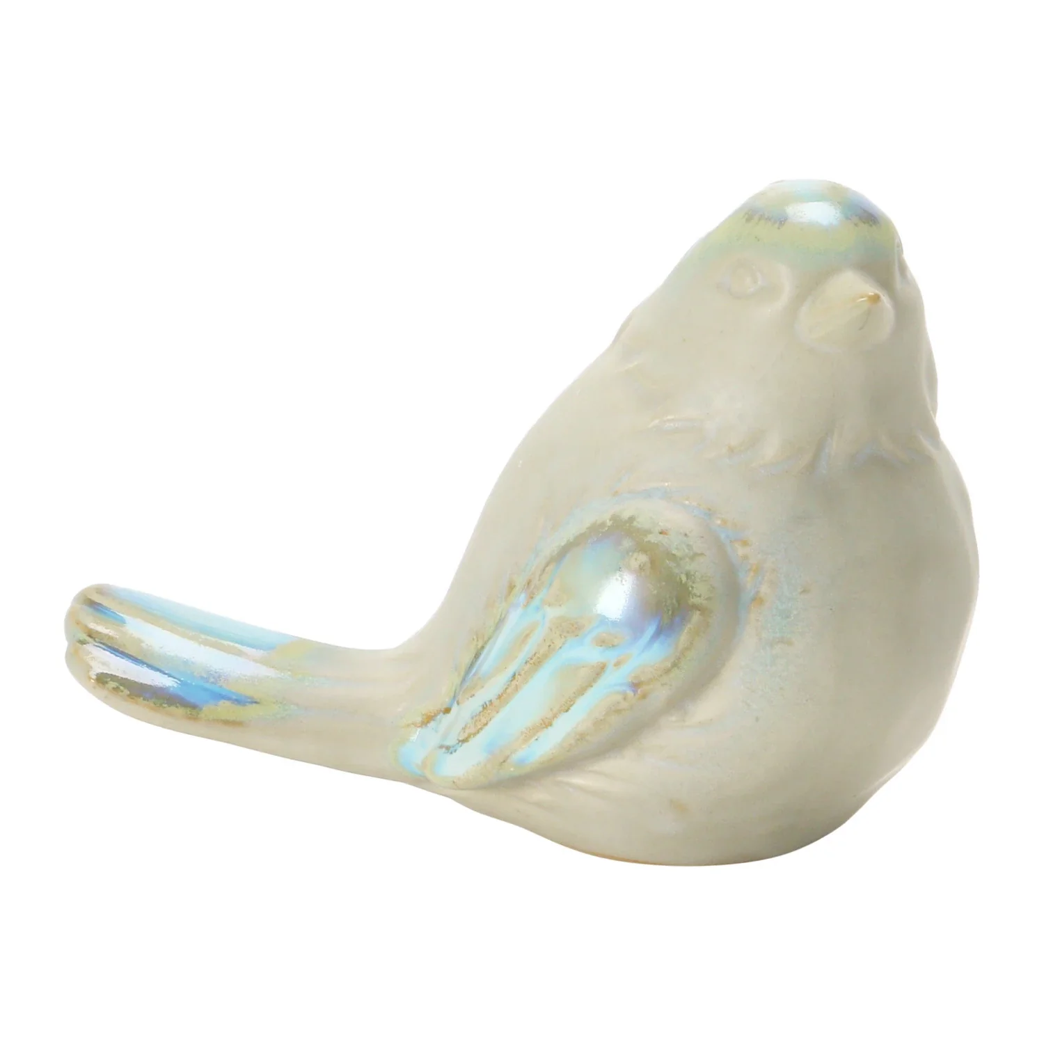 Stoneware Bird with Glaze - Image 5