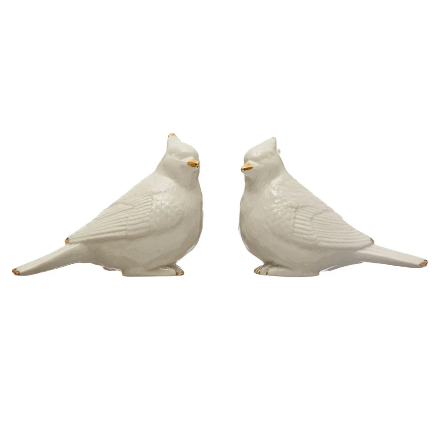 Stoneware Cardinal Gold - White