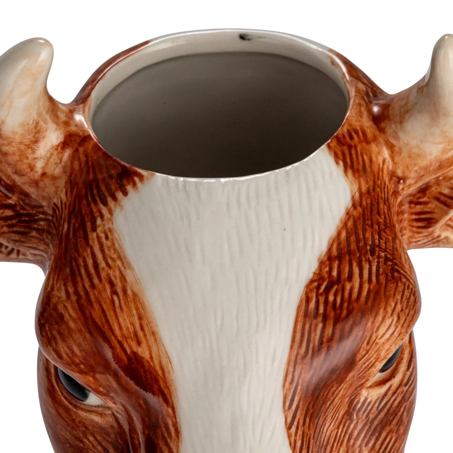 Stoneware Cow Vase - Image 4