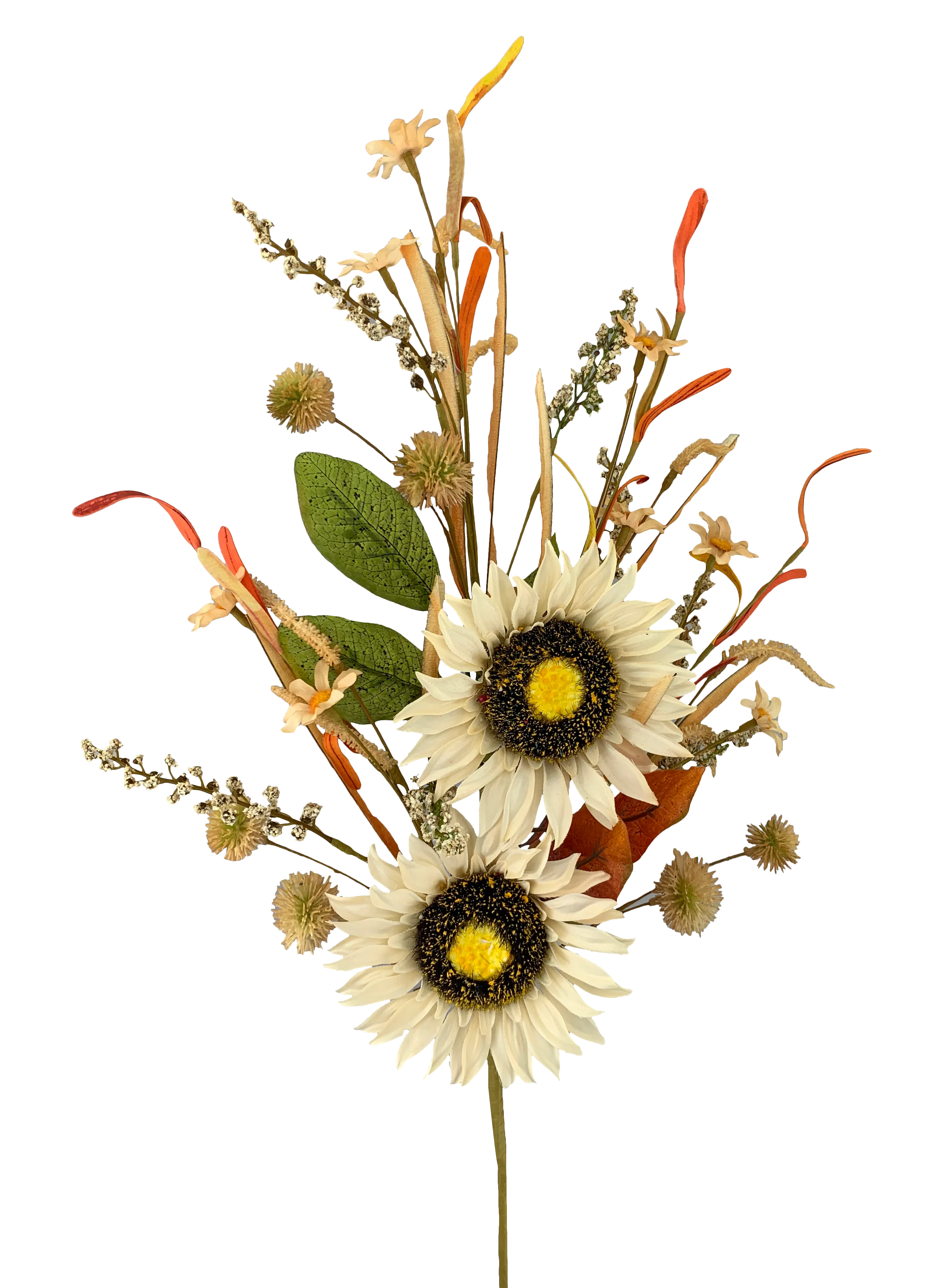 Sunflower Pom Pom Spray - Image 2