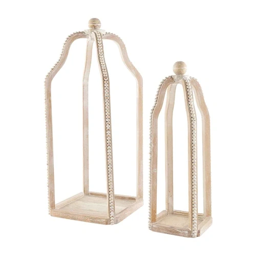 Tall Beaded Lantern - two sizes - Image 2