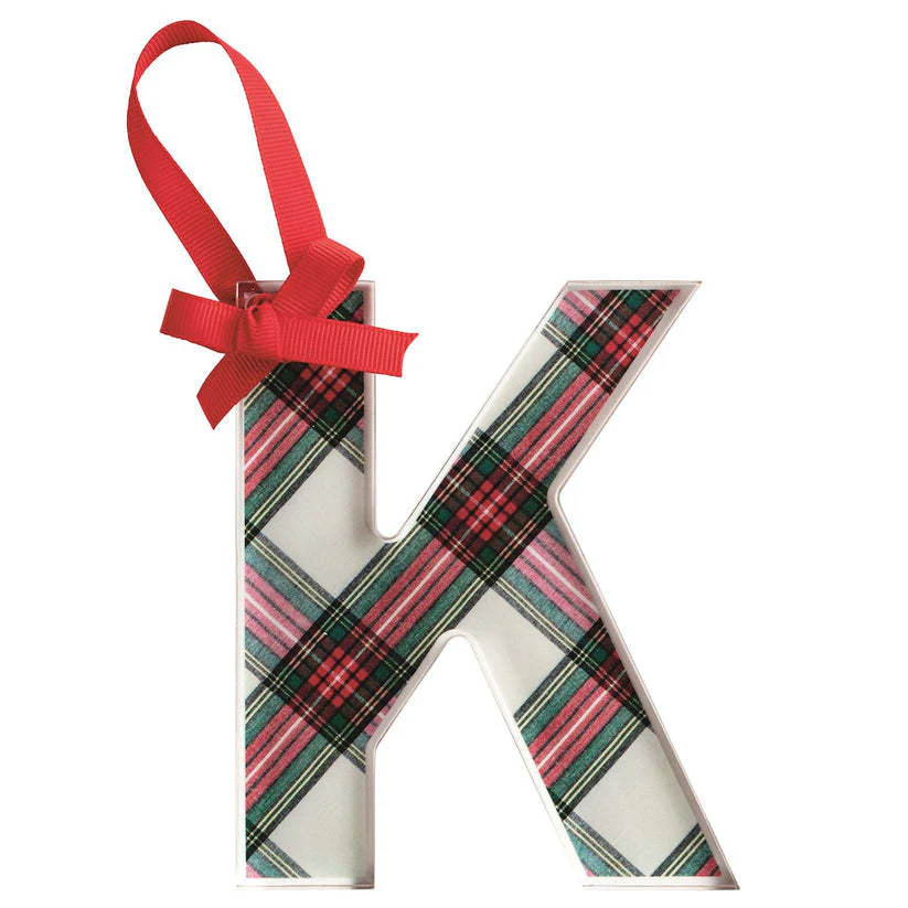 Tartan Letter Ornaments - Image 19