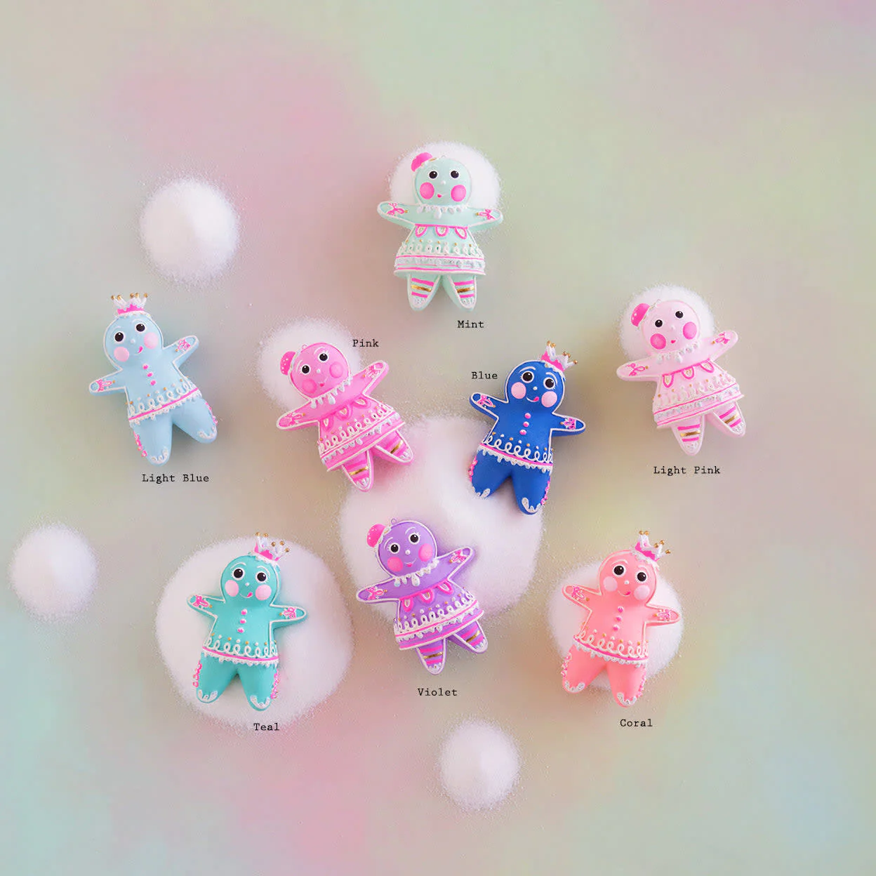 The Rainbow Gingers Dippsy & Dough Ornament - Sold Individually
