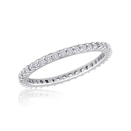 Thin Diamond Stack Ring - Image 4