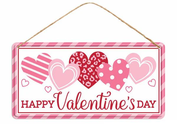 Tin Happy Valentines Day Sign