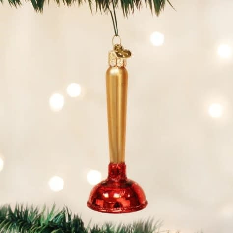 Toilet Plunger Ornament