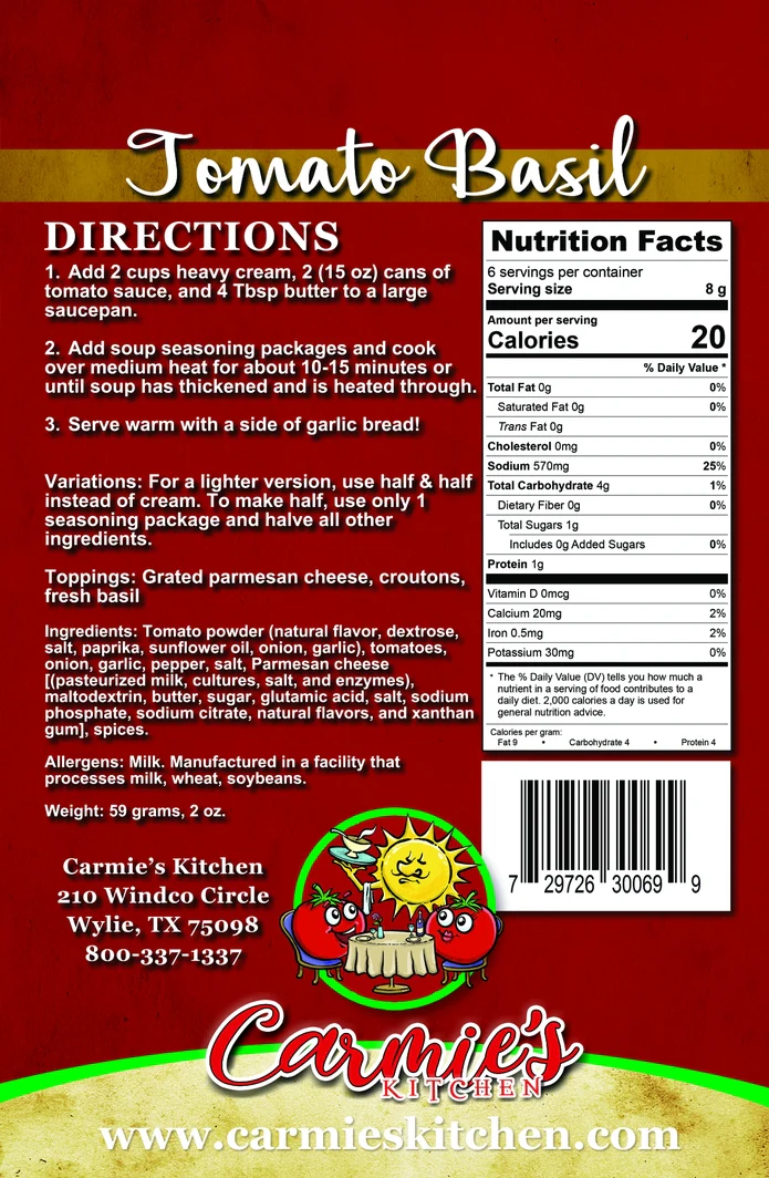 Tomato Basil Soup Mix - Image 5