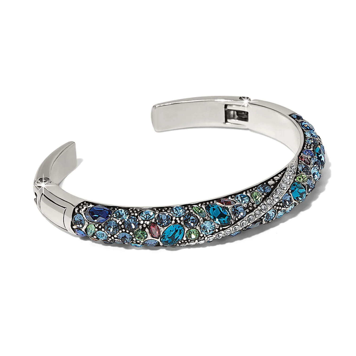 Trust Your Journey Blues Double Hinged Bangle - Image 5