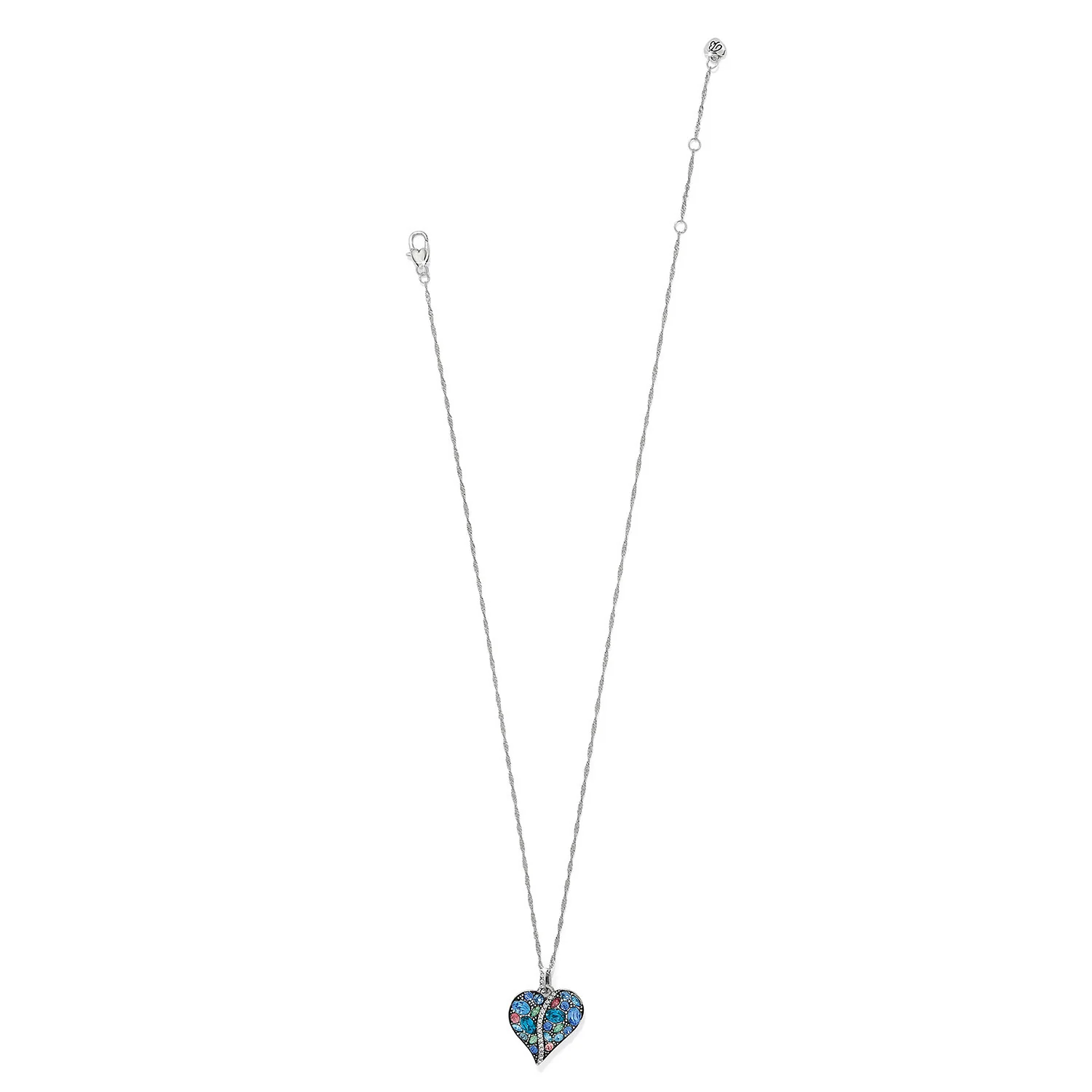 Trust Your Journey Blues Heart Necklace - Image 3