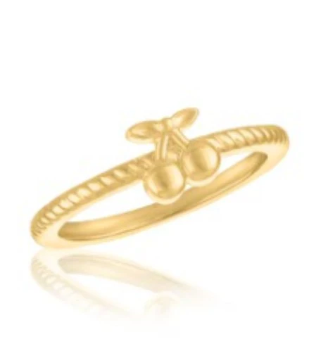Twisted Cherry Gold Layers Ring - Image 4
