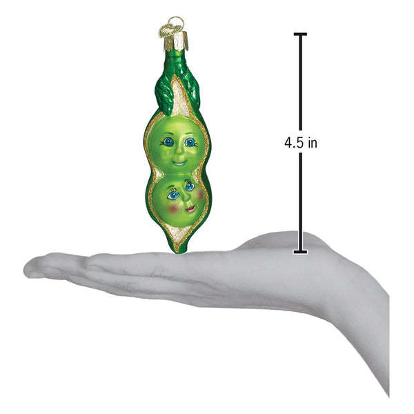 Two Peas In A Pod Ornament - Image 2