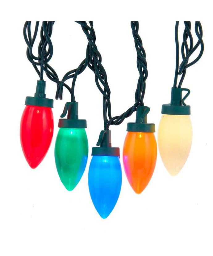 UL 25-Light Multicolored LED C9 Bulb Light