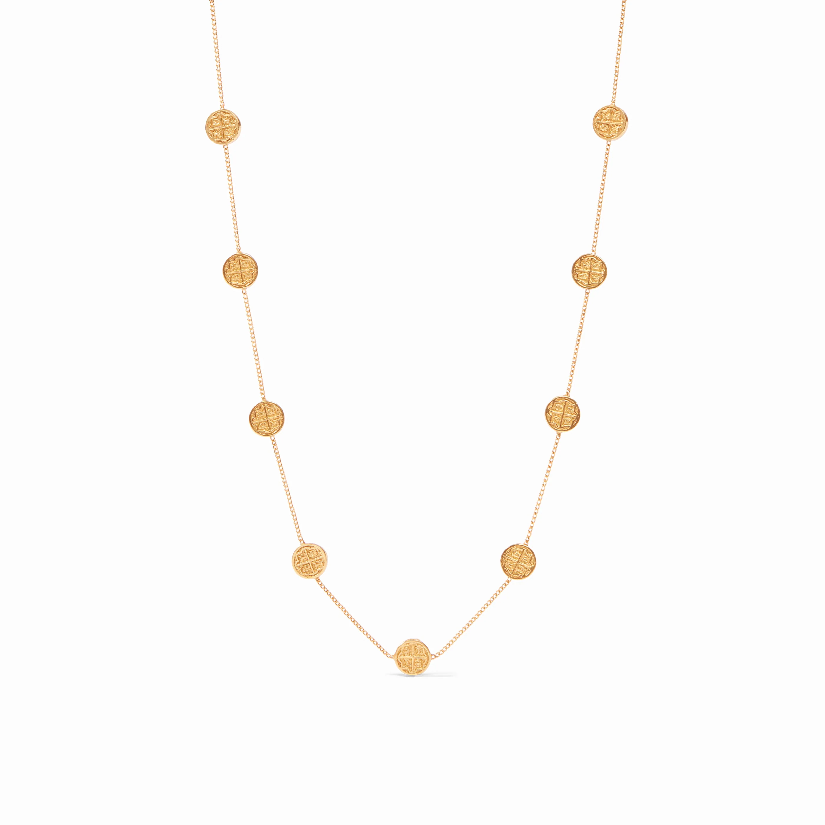 Valencia Delicate Station Necklace Gold