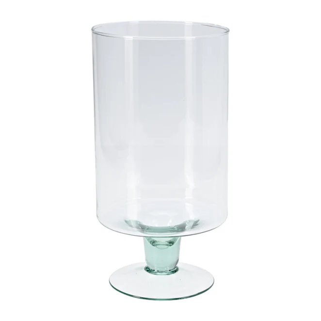 Vase On Foot Recycled Glass - Image 2