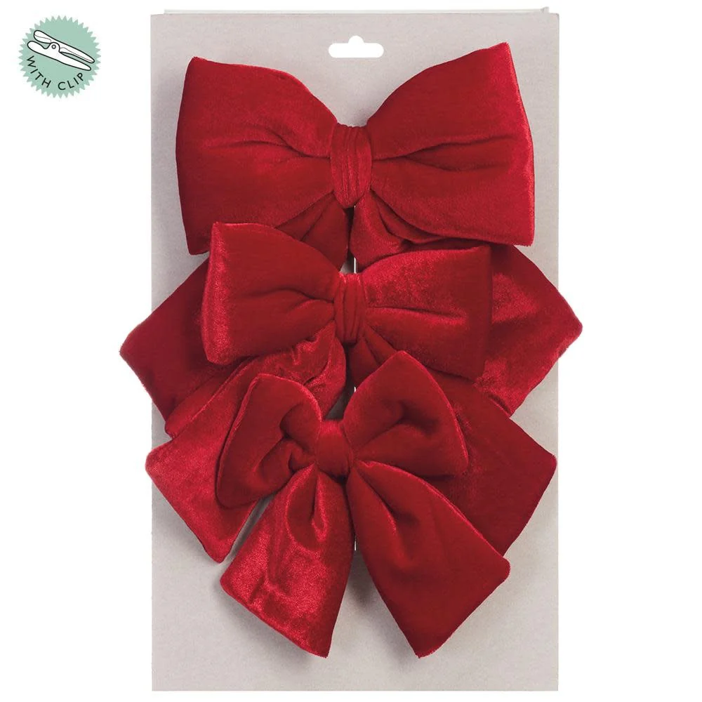 Velvet Bow with Clip Set - Image 2