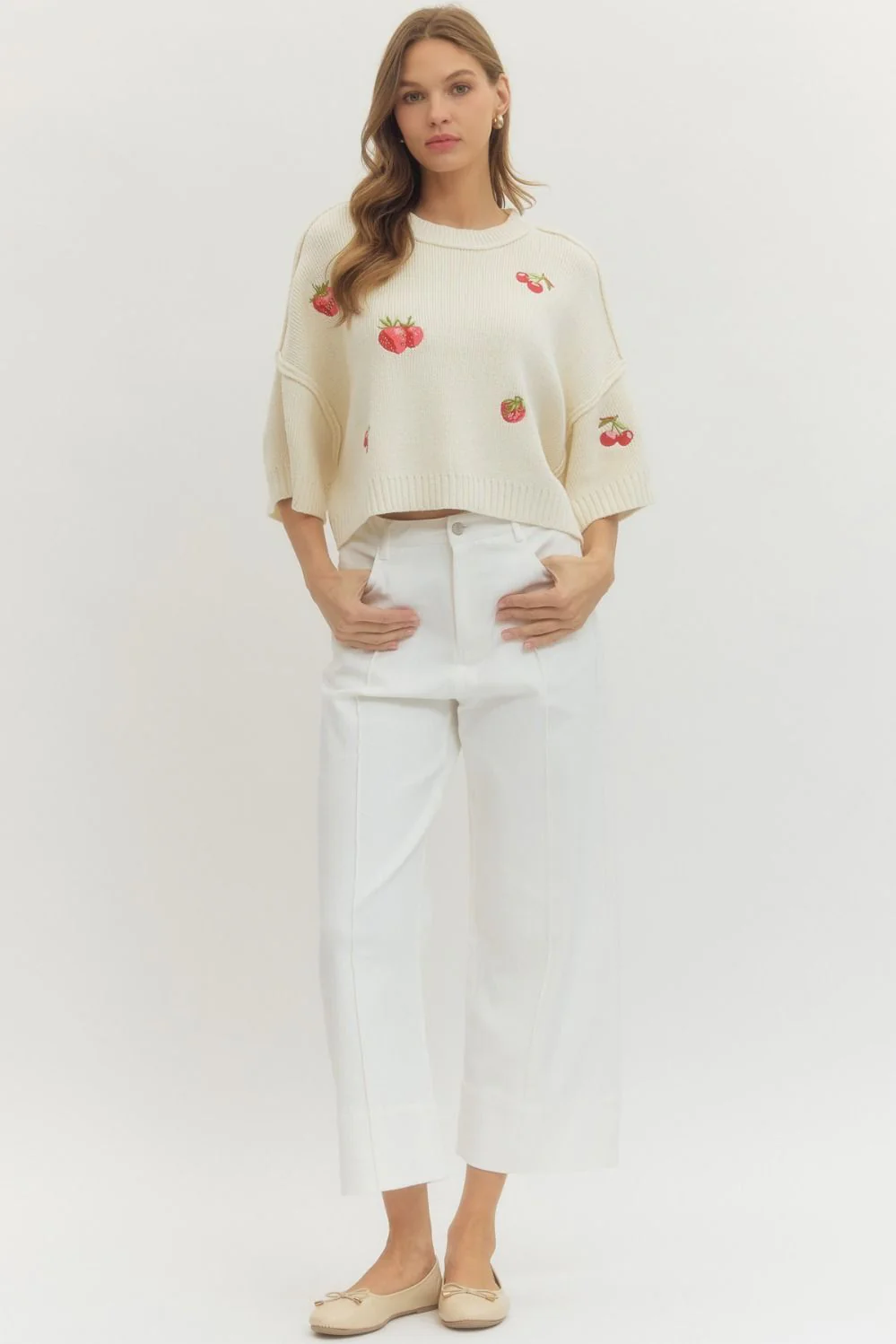 Vienna Solid Wide Leg Pants - Image 8