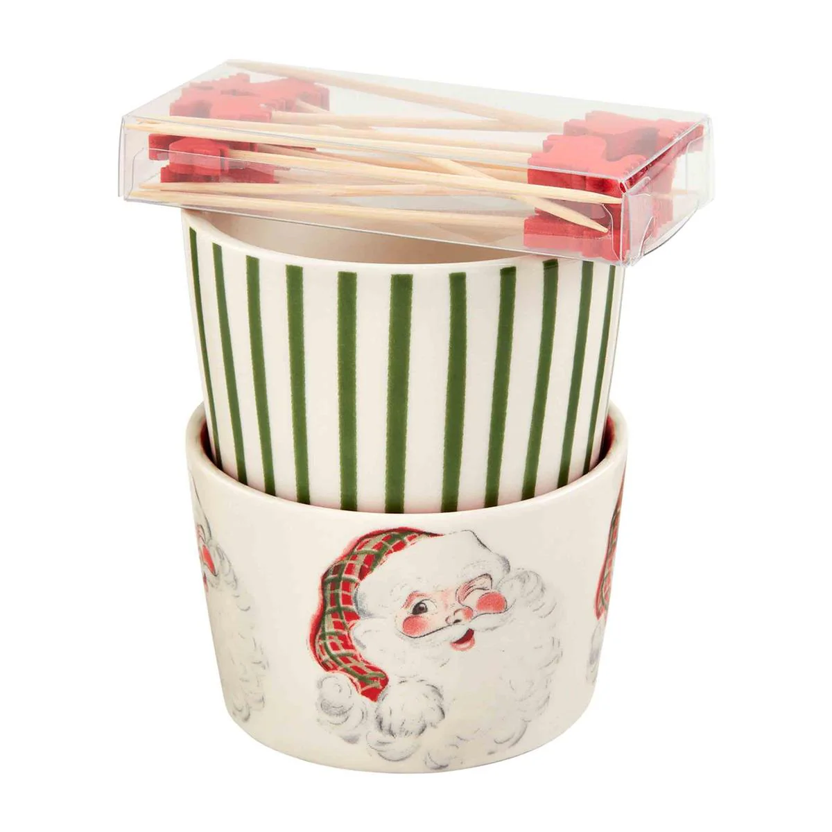 Vintage Christmas Ramekin & Toothpick - Image 2