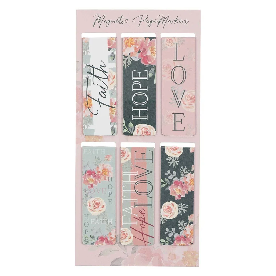 Vintage Faith Hope and Love Magnetic Bookmark - Sold as Set - Image 4
