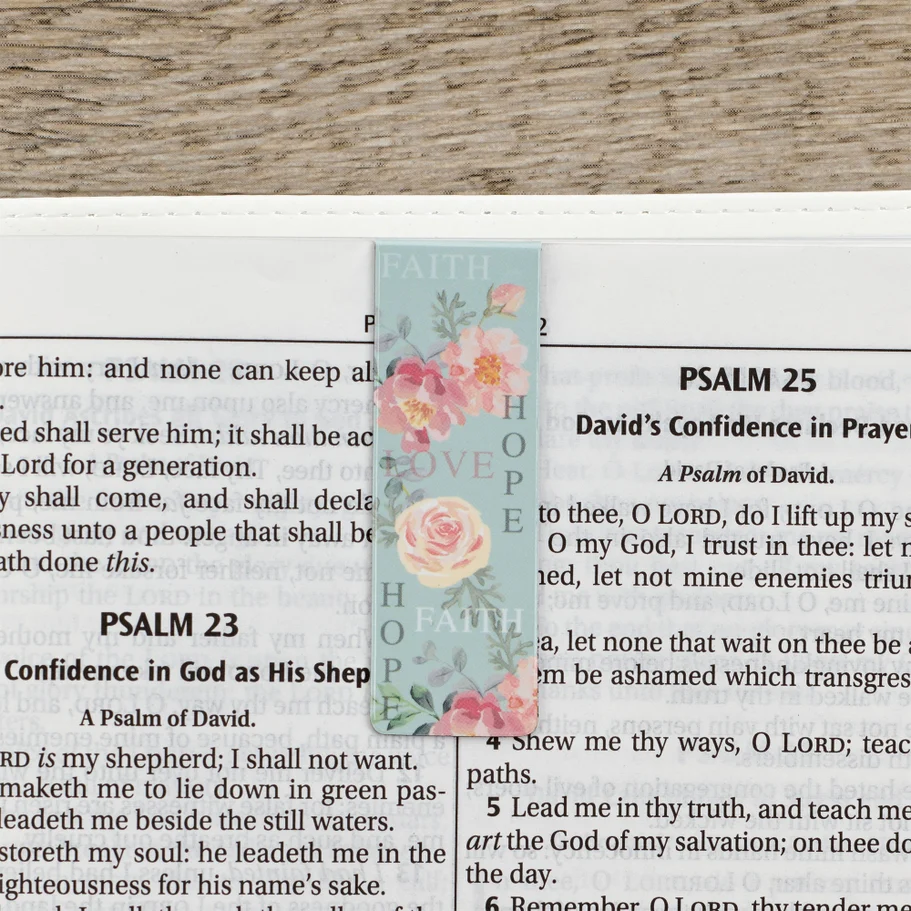 Vintage Faith Hope and Love Magnetic Bookmark - Sold as Set - Image 5