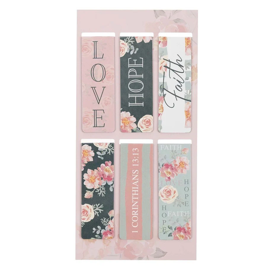 Vintage Faith Hope and Love Magnetic Bookmark - Sold as Set - Image 6