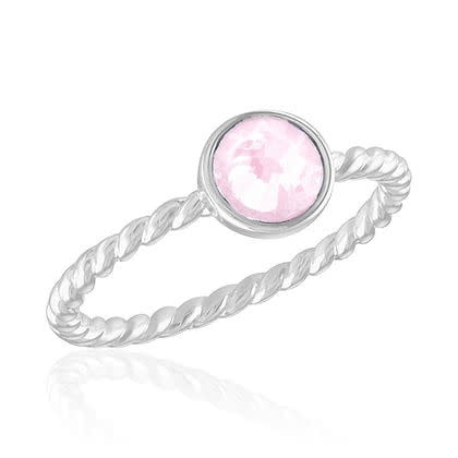 Vintage Rose Twisted Stack Ring - Image 5