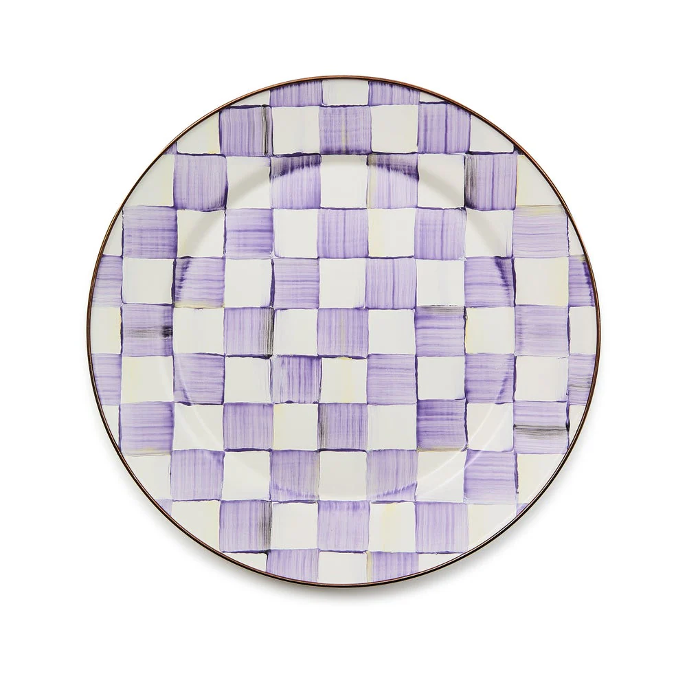 Violet Check Charger/Plate