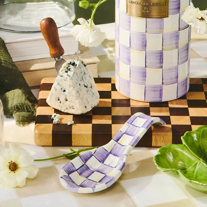 Violet Check Spoon Rest - Image 2