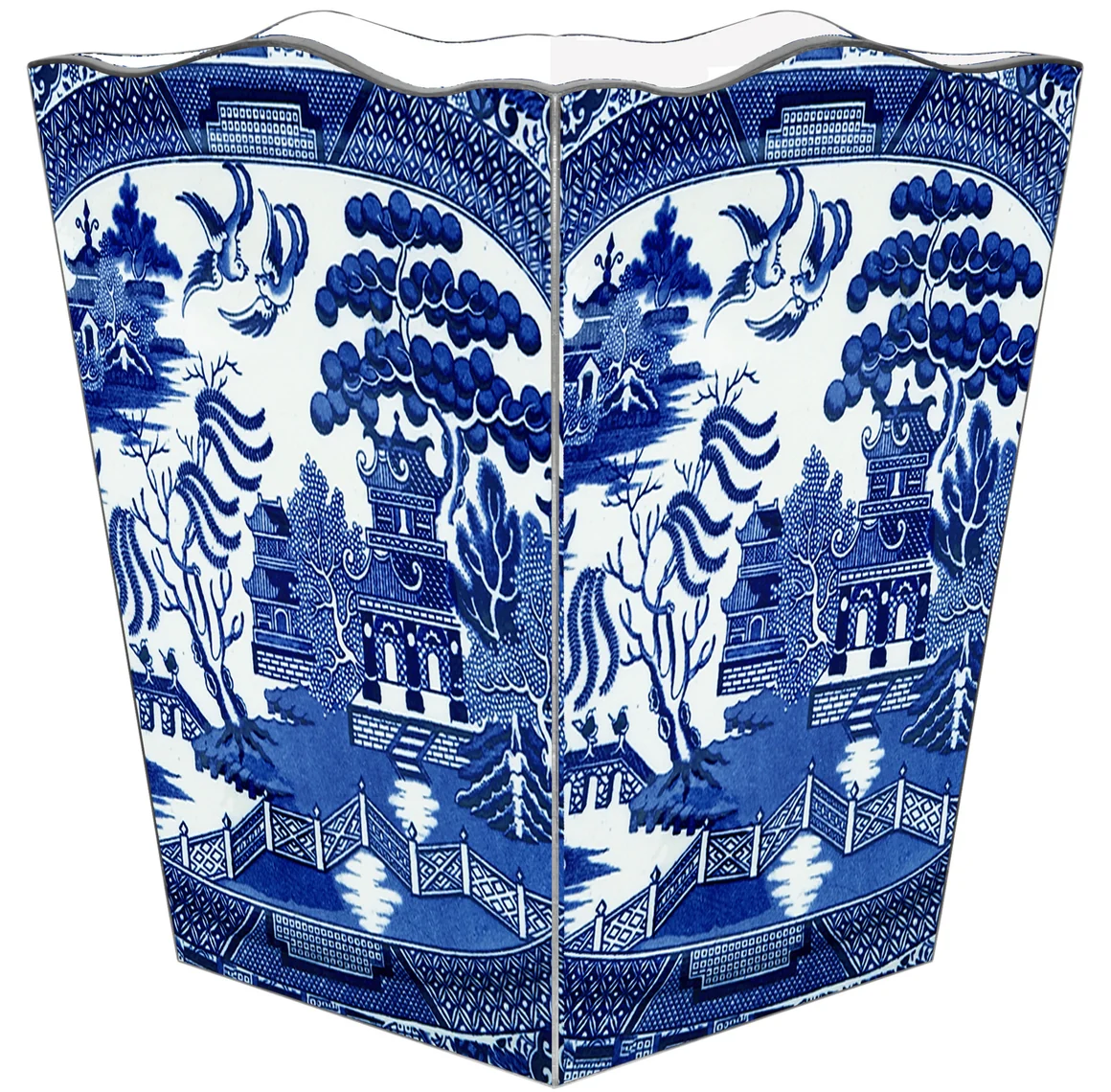 Wastepaper Basket Scalloped Top - Image 21