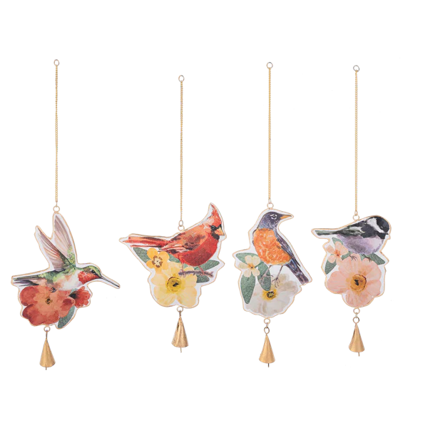 Watercolor Bird Windchimes
