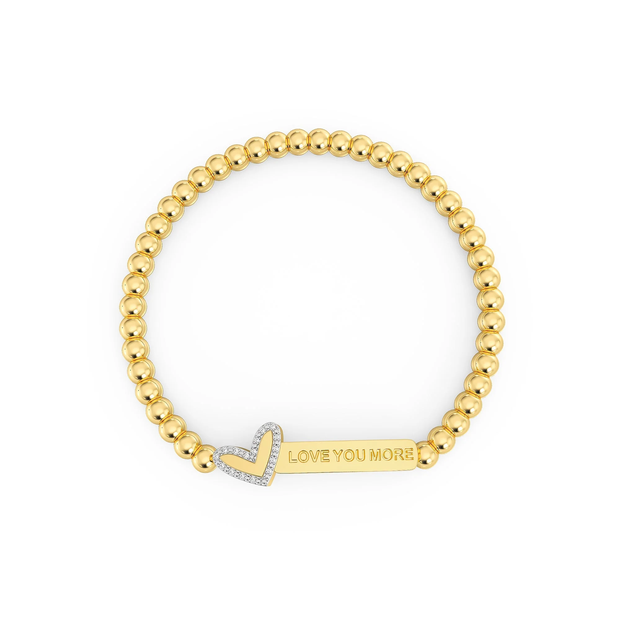 Waterproof Heart & Soul Beaded Bracelet - Image 2