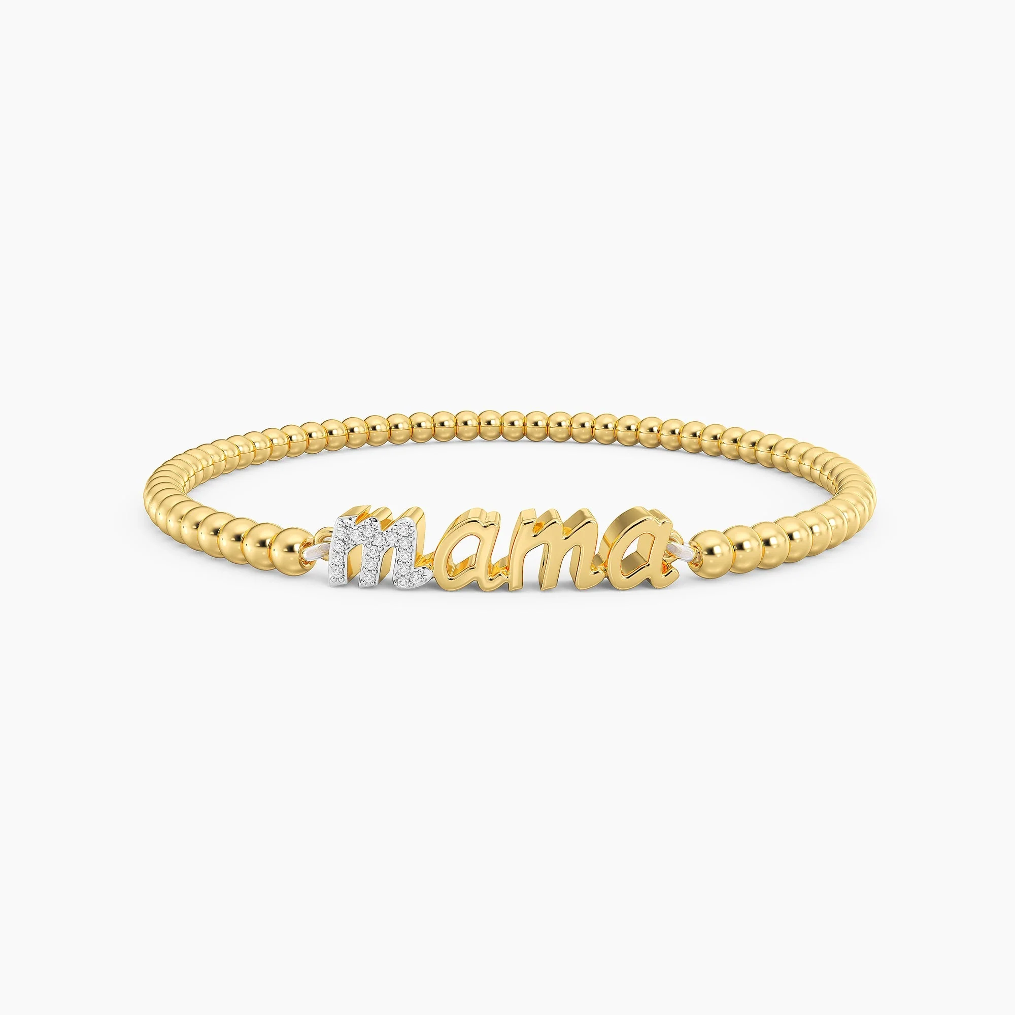 Waterproof Love You Mama Beaded Bracelet