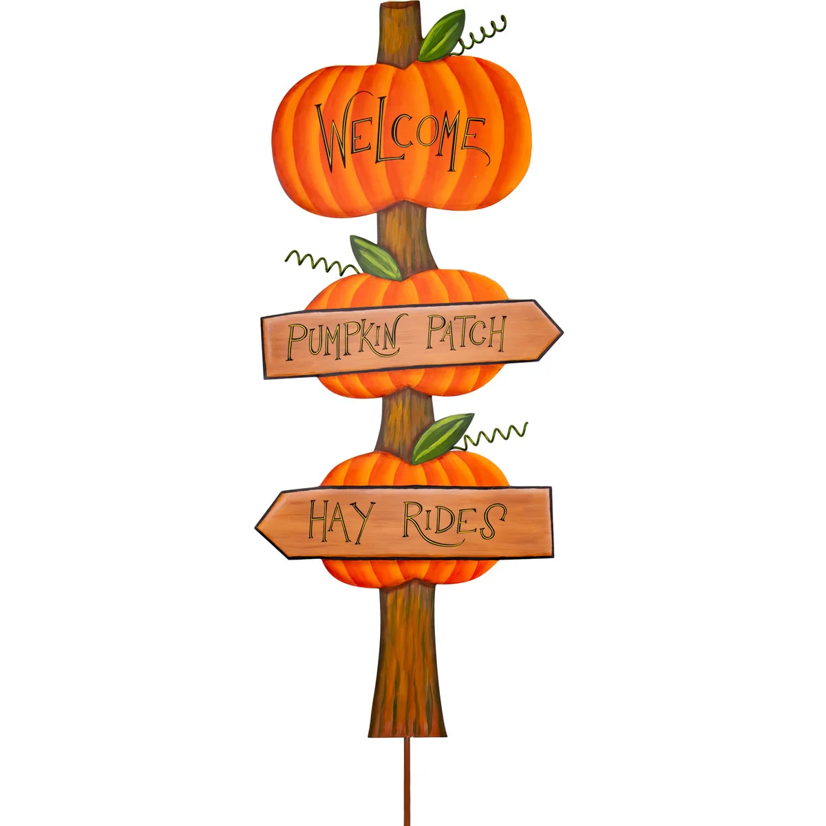 Welcome Pumpkin Directional Sign - Image 4