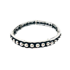 2.5" Western Metal Bubble Sretch Bracelet - Image 2