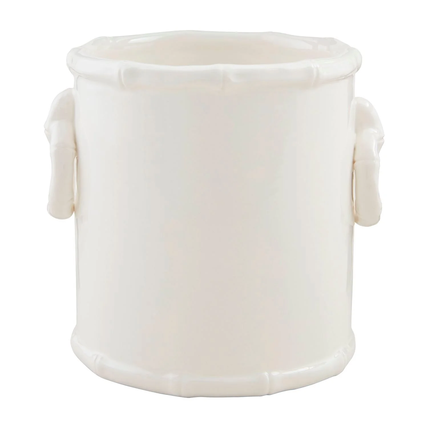 White Bamboo Utensil Holder