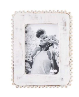 White Beaded Frame - Image 3
