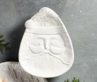 White Christmas Platter - Santa Face - Image 2