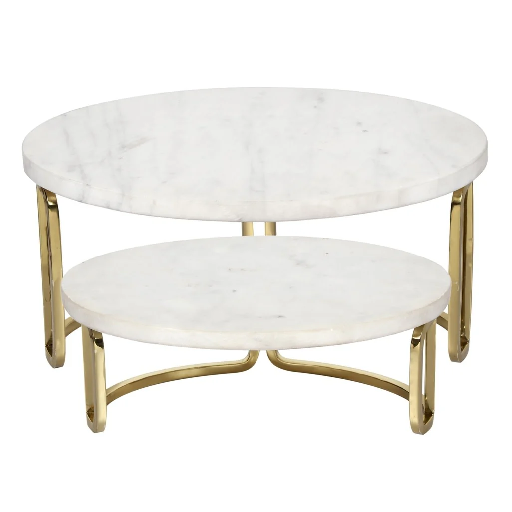 White  Marble Oval Cake Stand - Sold Individually - Image 2
