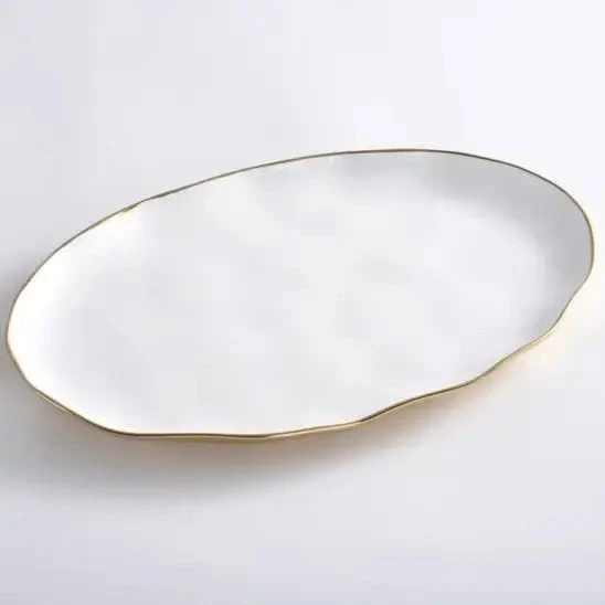 White Oval Tray