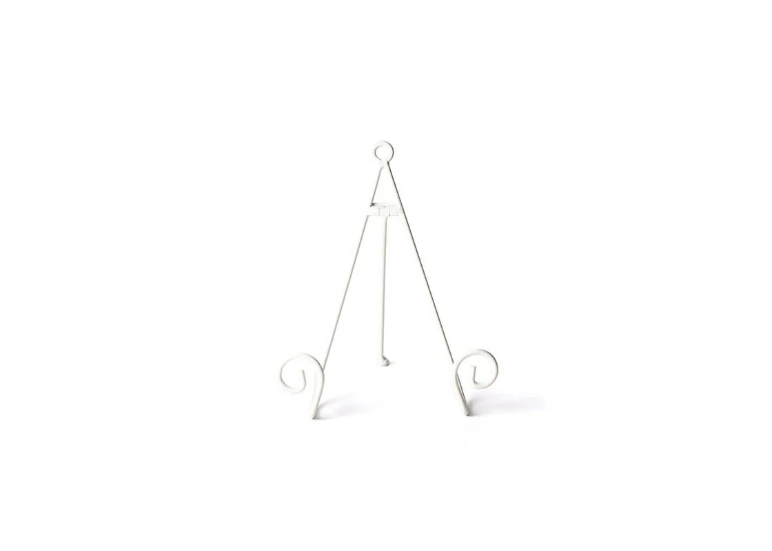 White Swirl Medium Plate Stand