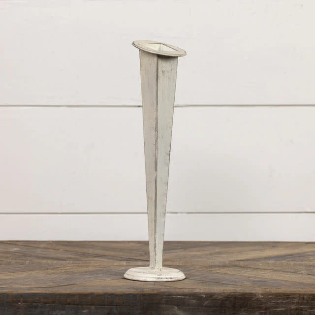 White Tapered Vase - Image 3